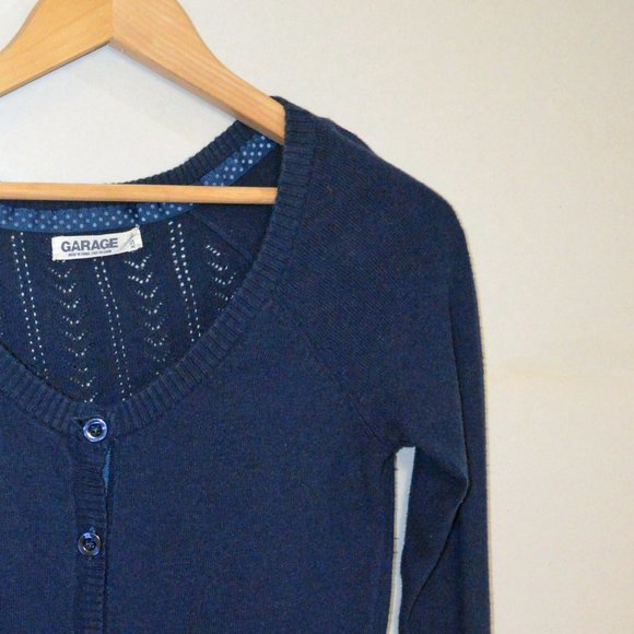 3/$15 🌺 Garage Navy Blue Cardigan - Picture 6 of 16